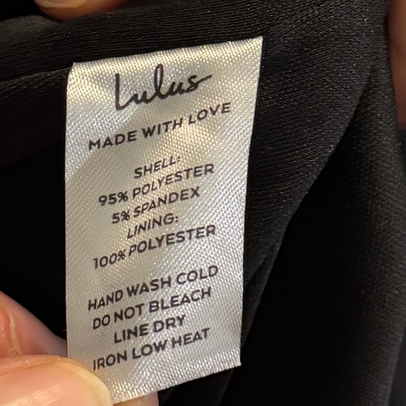 Lulus black of the shoulder maxi dress size large - Picture 8 of 8